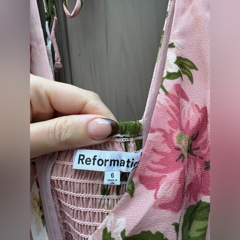 ❌SOLD❌Reformation Shayla Dress Rose Garden - Picture 10 of 12